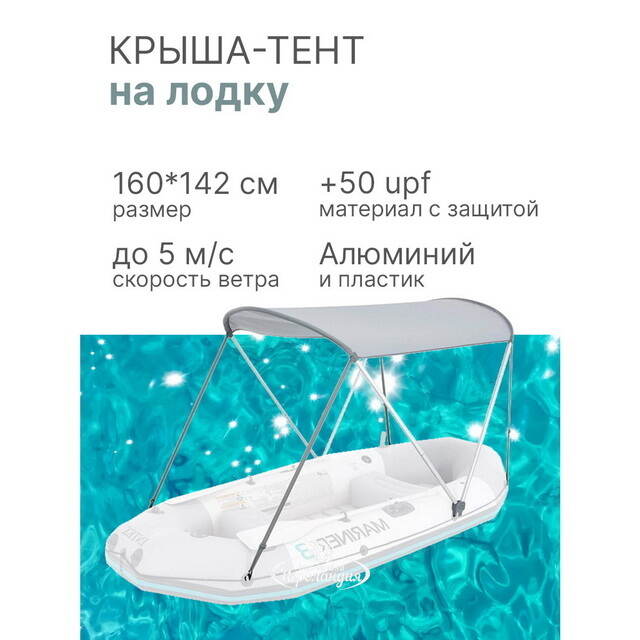 Крыша-тент на лодку 160*142 см INTEX