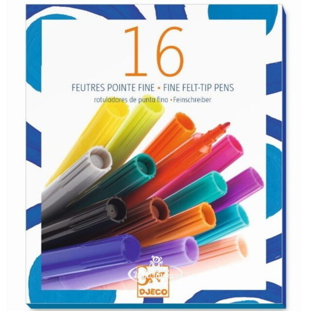 Набор маркеров для рисования 16 шт Djeco