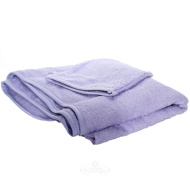 Полотенце-уголок с варежкой, сиреневое SEVI BABY (Севи Бэби)