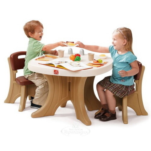 Детский стол со стульями Step 2 69*69*50 см Step2