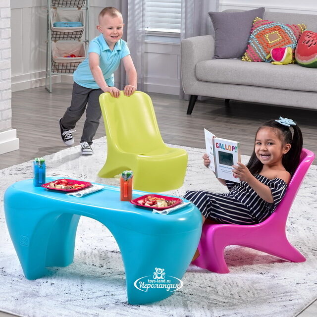 Детский стол со стульями Краски лета Step2
