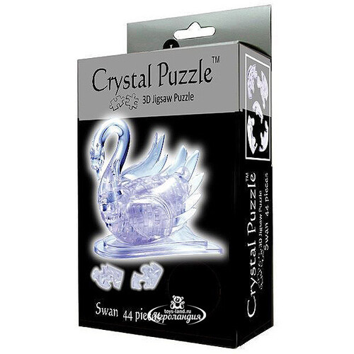 3Д пазл Лебедь, 8 см, 44 эл. Crystal Puzzle