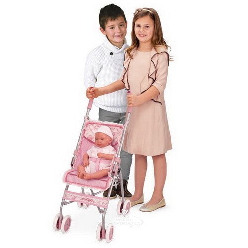 Прогулочная коляска для куклы Мартина 75 см розовая Decuevas Toys