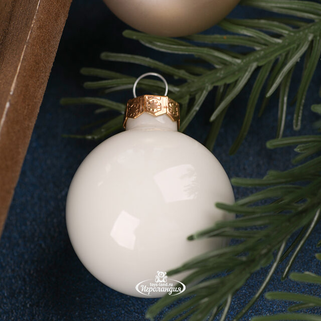 Коллекция стеклянных елочных шаров Благородный Жемчуг 3.5 см, 16 шт Winter Deco