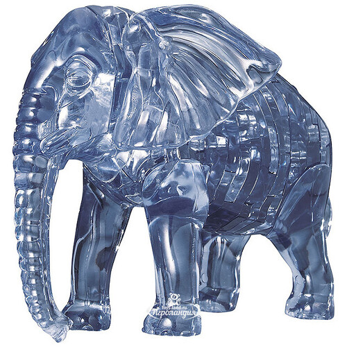 Головоломка 3D Слон, 9 см, 40 эл. Crystal Puzzle