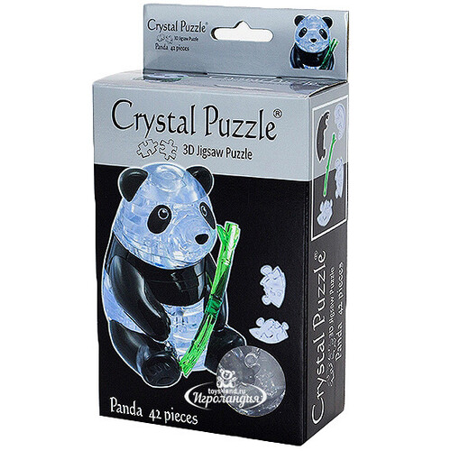3Д пазл Панда, 9 см, 42 эл. Crystal Puzzle