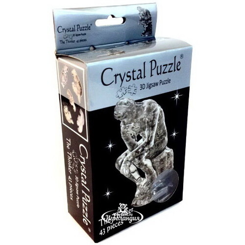 Головоломка 3D Мыслитель, 12 см, 43 эл. Crystal Puzzle