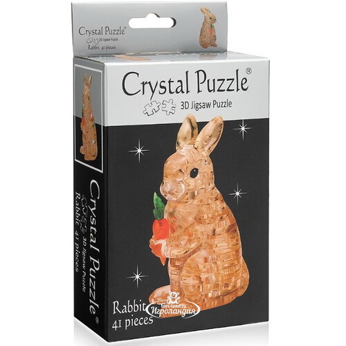 3D головоломка Кролик, 41 элемент Crystal Puzzle