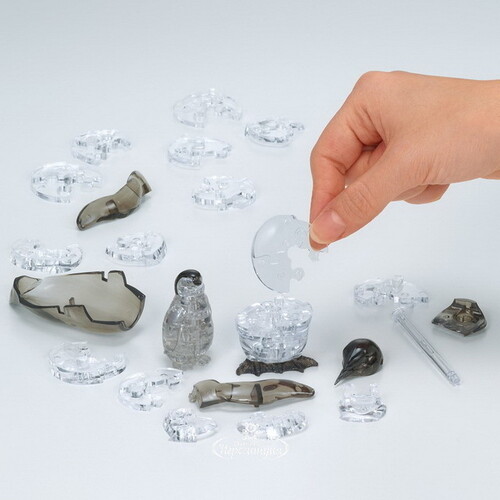 3D пазл Пингвины, 43 элемента Crystal Puzzle