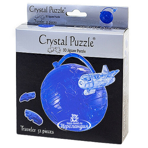 Головоломка 3D Путешественник, 9 см, 52 эл. Crystal Puzzle