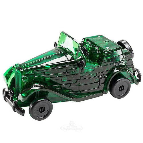 3D пазл Автомобиль, зеленый, 8 см, 53 эл. Crystal Puzzle