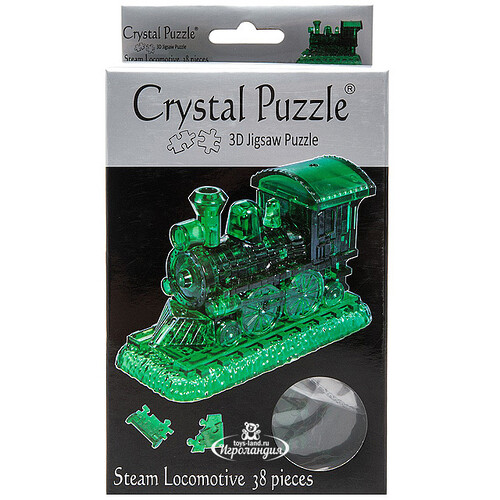 Головоломка 3D Паровозик, 9 см, 52 эл. Crystal Puzzle