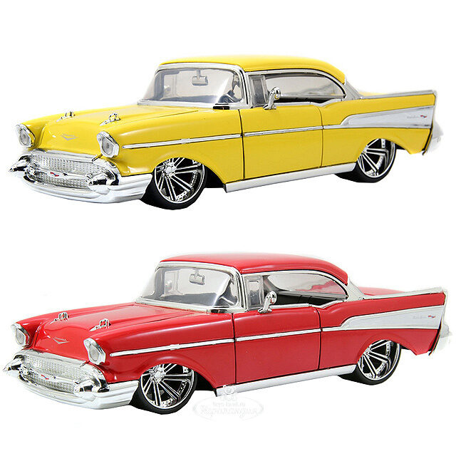 Модель машины "1957 Chevy Belair - Wheel - SABER 8", 1:24, металл Jada Toys