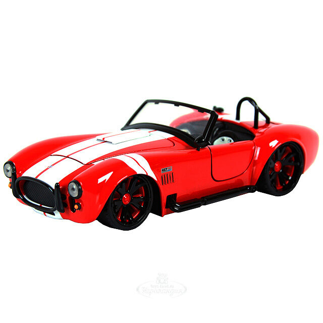 Модель машины "1965 Shelby Cobra", 1:24, металл, красный Jada Toys