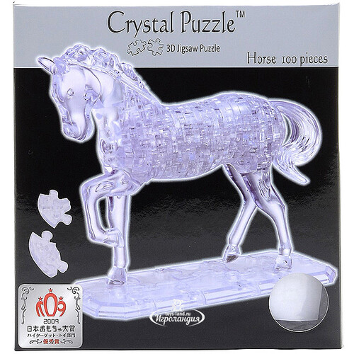 3Д пазл Лошадь, 20 см, 100 эл. Crystal Puzzle