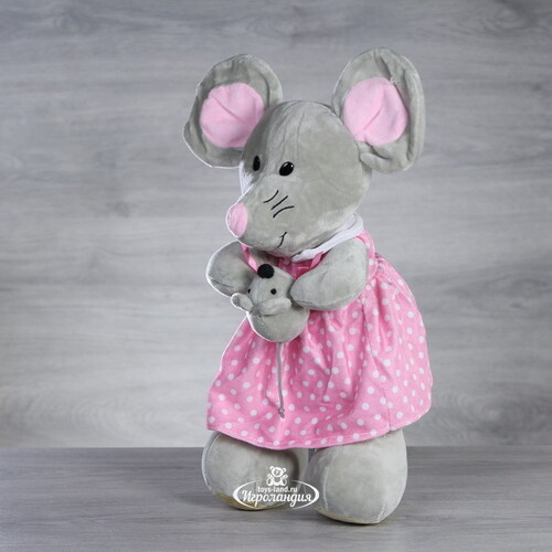 Мягкая игрушка Мышка Дороти в розовом платье 42 см Hit-Toys
