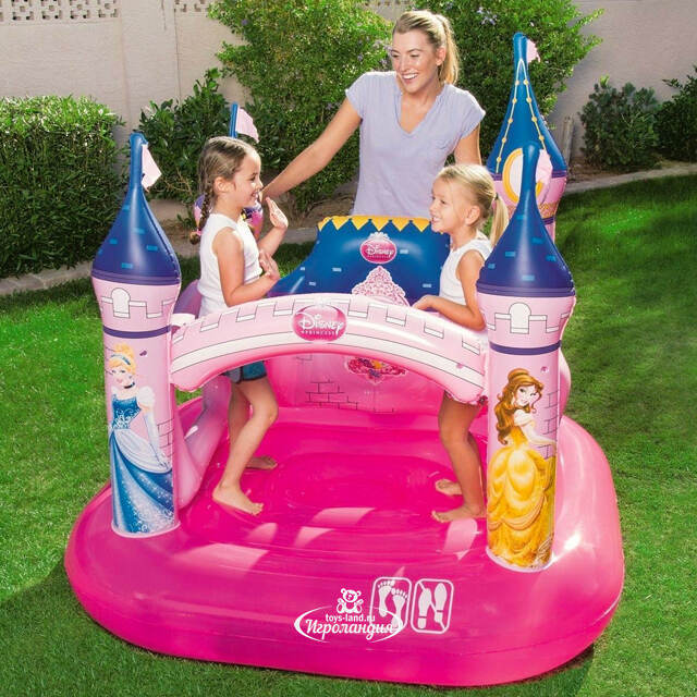 Детский надувной батут Замок Принцессы 163*157*147 см Bestway