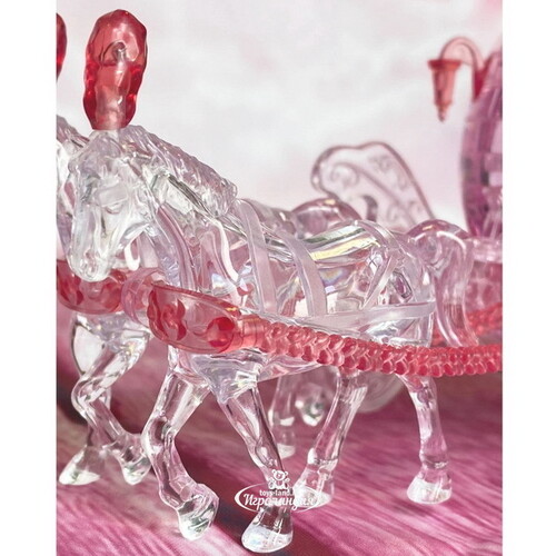 3Д пазл Розовая Карета, 10 см, 67 эл Crystal Puzzle