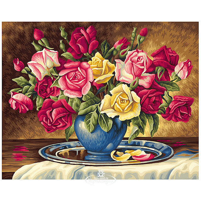 Картина по номерам "Розы для тебя", 40*50 см Schipper