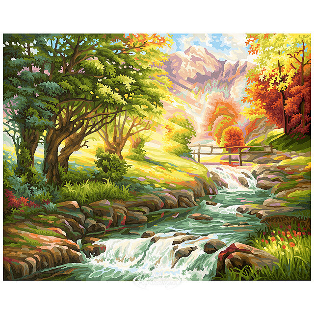 Картина по номерам "Горная река", 40*50 см Schipper