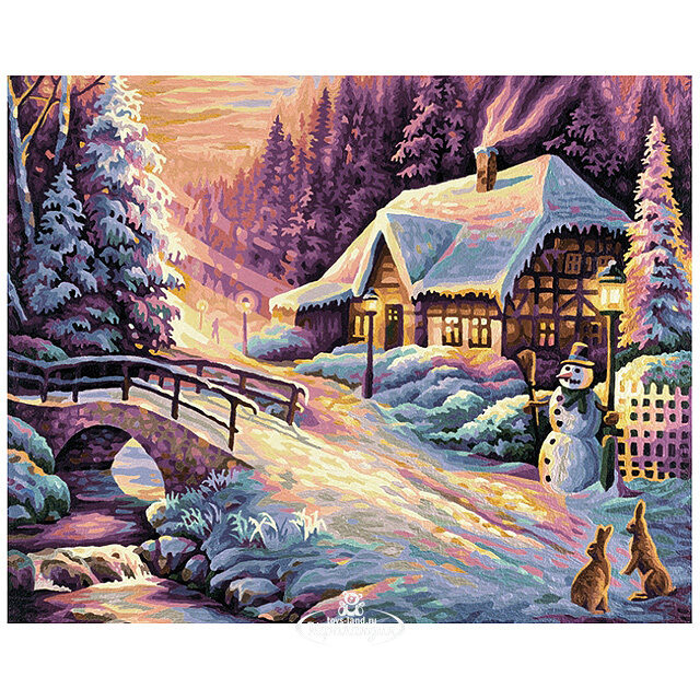 Раскраска по номерам "Зима", 40*50 см Schipper (Шипер)