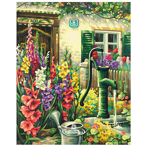Картина по номерам "Цветник у дома", 40*50 см Schipper