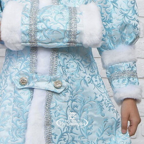 Карнавальный костюм Снегурочка Княжеская, рост 134 см Батик