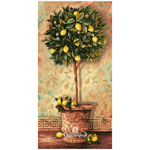Картина по номерам "Лимонное дерево", 40*80 см Schipper