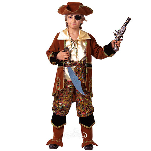Карнавальный костюм Капитан пиратов, рост 116 см Батик