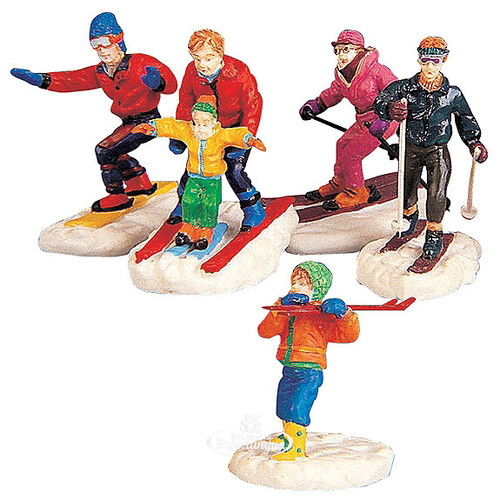 Набор фигурок Лыжники, 6 см Lemax