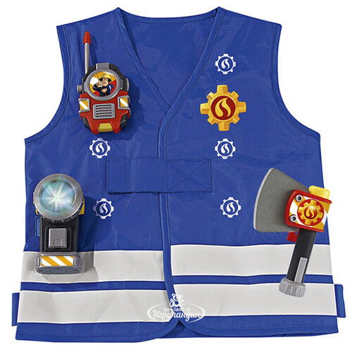 Игровой набор Пожарный Сэм - Жилет спасателя с аксессуарами 39*36*7 см Simba
