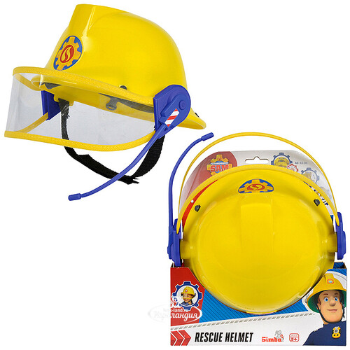 Игровой набор Пожарный Сэм - Каска спасателя с микрофоном 24*13*11 см Simba
