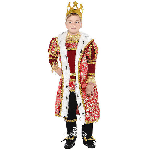 Карнавальный костюм Король, рост 116 см Батик