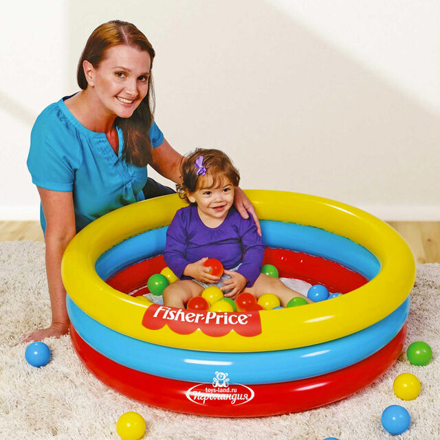 Детский бассейн с шариками Fisher Price 91*25 см Bestway