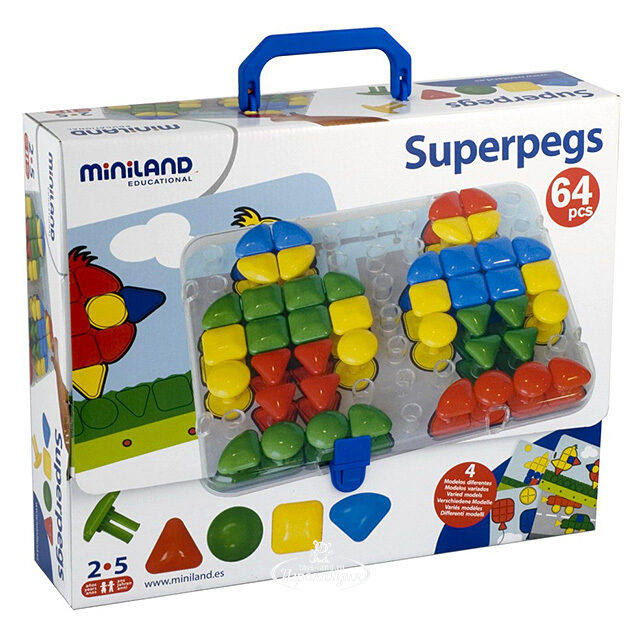 Мозаика Гигант 64 элемента, в подарочной упаковке Miniland