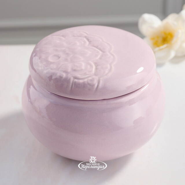 Ароматическая свеча Barnsley Lavender 9 см сиреневая Koopman