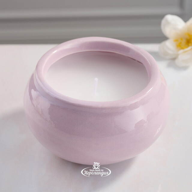 Ароматическая свеча Barnsley Lavender 9 см сиреневая Koopman