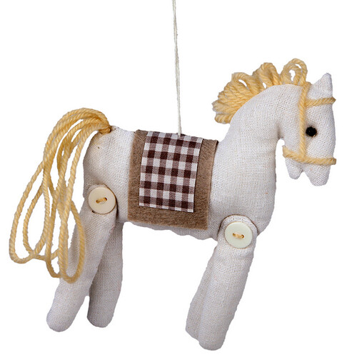 Елочная игрушка Милая Лошадка Мартина 15 см, подвеска Billiet