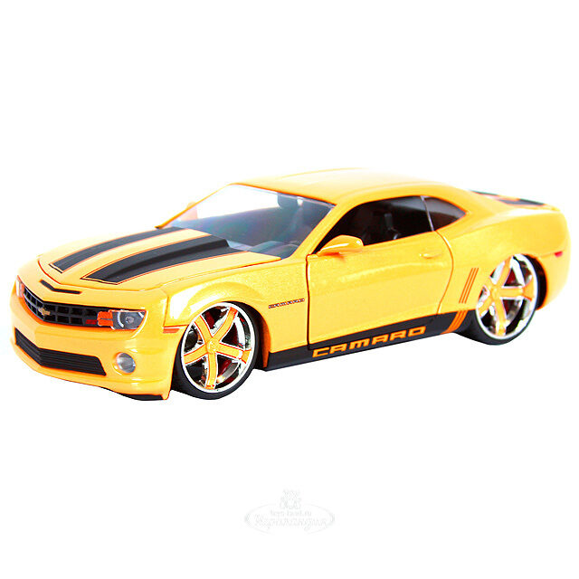 Модель машины "2010 Chevy Camaro - Wheel ribon 5", 1:24, металл, желтый Jada Toys (Джада Тойс)
