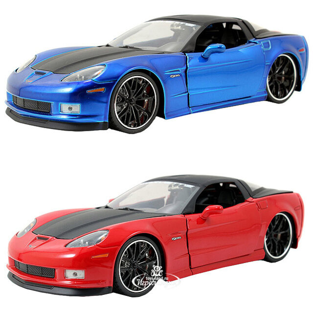 Модель машины "2006 Chevy Corvette Z 06", 1:24, металл Jada Toys (Джада Тойс)