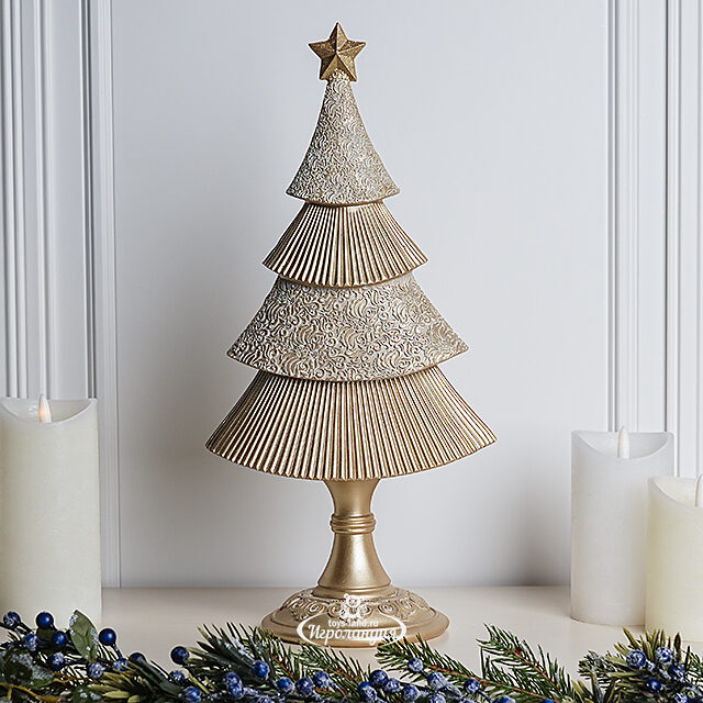 Новогодняя фигурка Елочка Лауретта - Santo Natale 41 см Due Esse Christmas