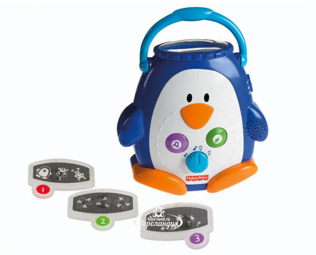 Ночник музыкальный с пректором "Пингвин" Fisher Price (Фишер Прайс)