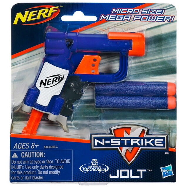 Бластер Nerf Элит Джолт с мягкими патронами Hasbro