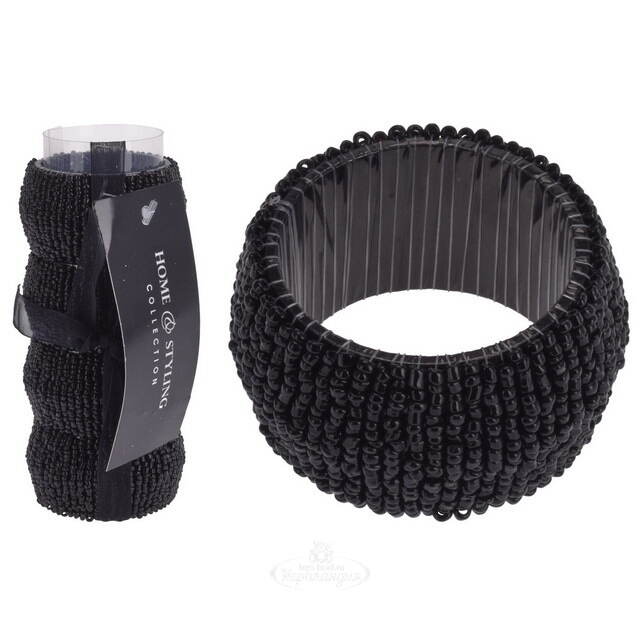 Кольца для салфеток Сан-Джулиано 4 шт, черные Koopman