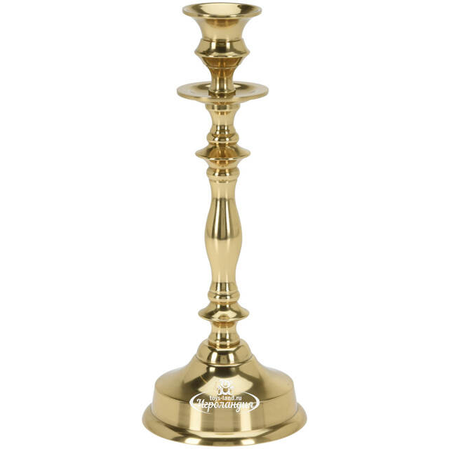 Металлический подсвечник для 1 свечи Марэль 27 см золотой Koopman