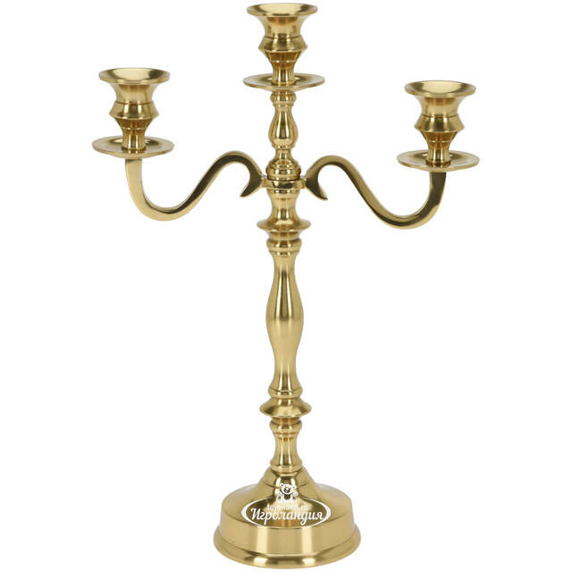 Подсвечник канделябр на 3 свечи Триалла 39 см Koopman