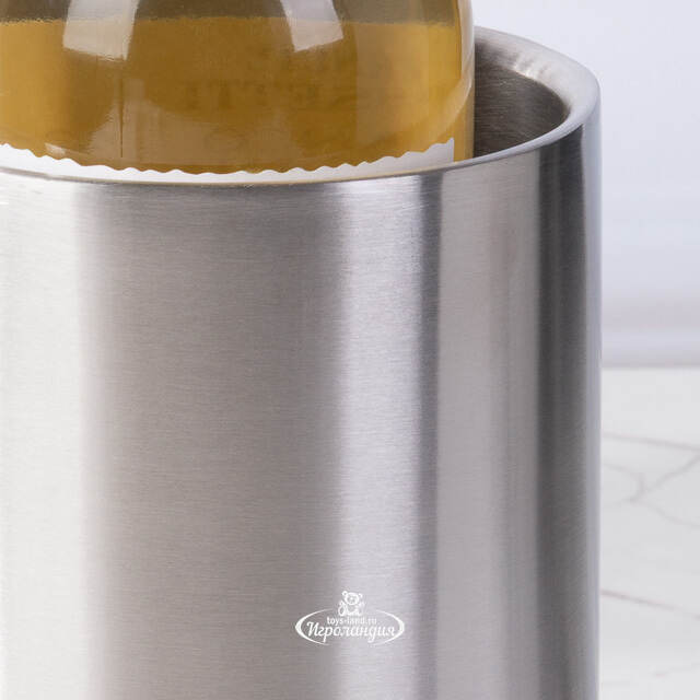 Ведерко для охлаждения вина 18*12 см серебряное Koopman