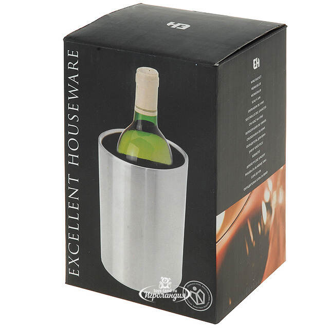 Ведерко для охлаждения вина 18*12 см серебряное Koopman