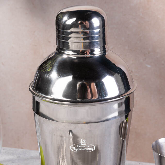 Набор для коктейлей Домашний Бармен серебряный, 5 предметов Koopman