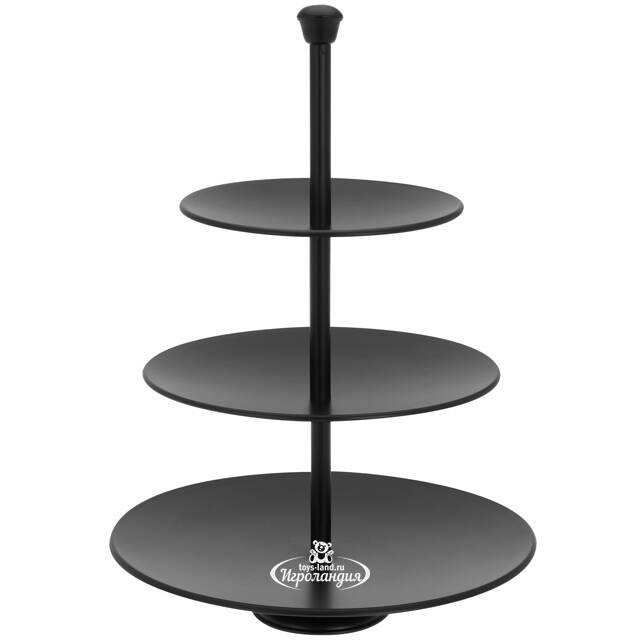 Этажерка для закусок Black Steel, 37*25 см, трехъярусная Koopman (Купман)